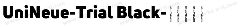 UniNeue-Trial Black字体转换